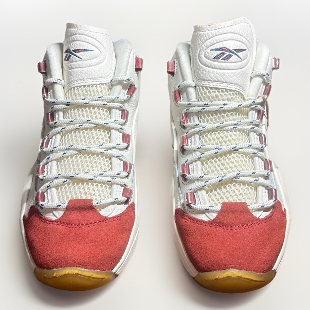 Reebok Question Mid Red Toe in Men's 8.5
